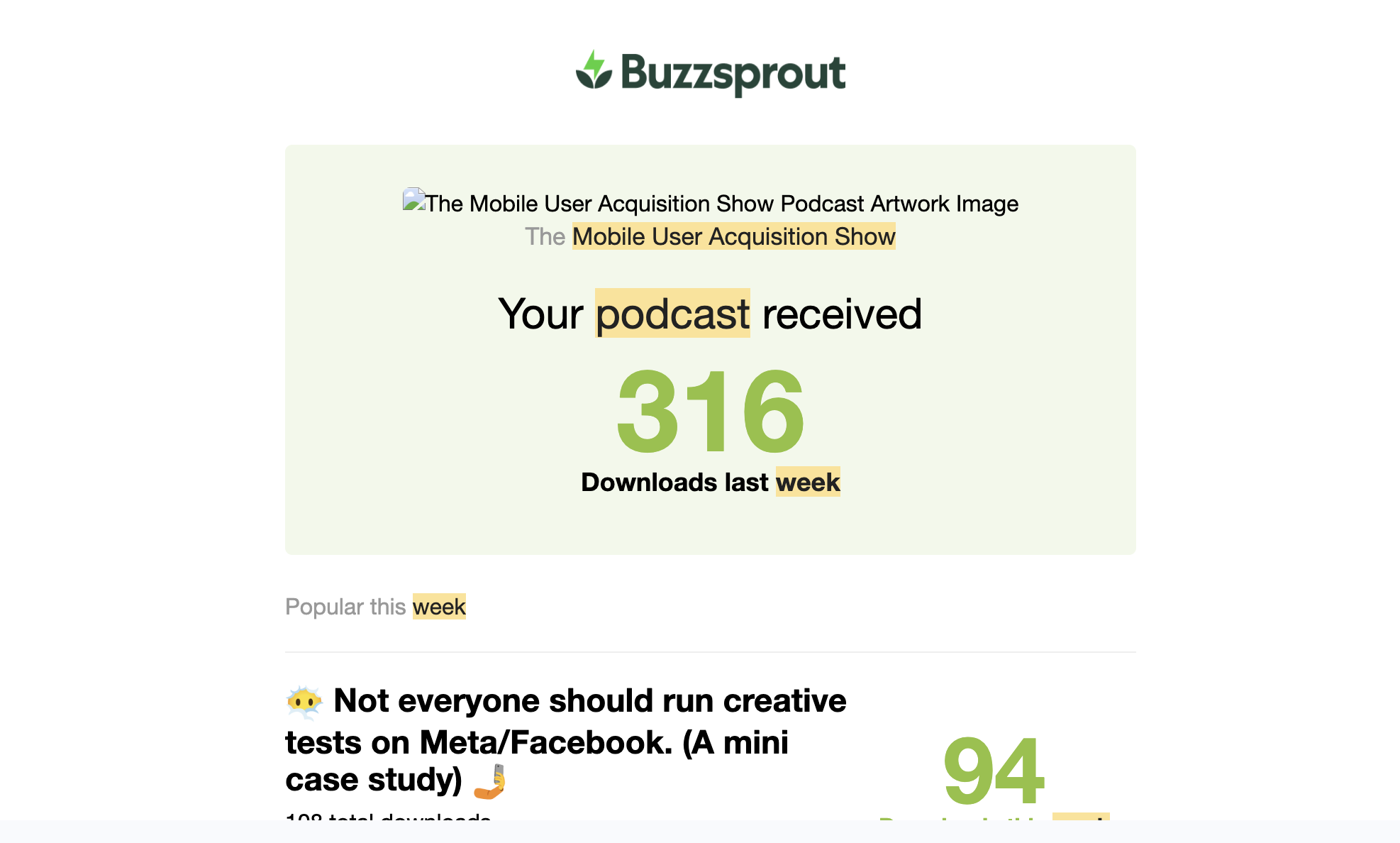 Podcast episode screenshot